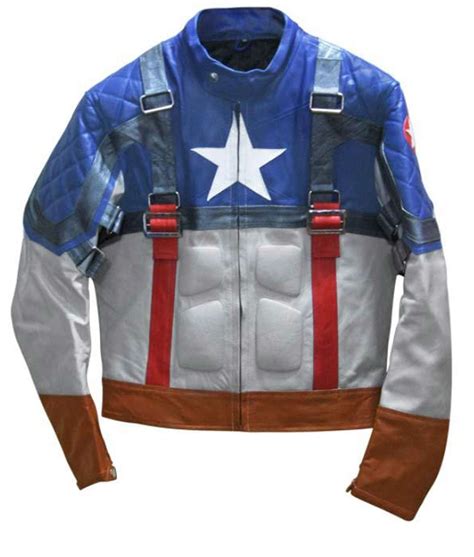 Captain America First Avenger Leather Jacket By Chris Evans Jackets