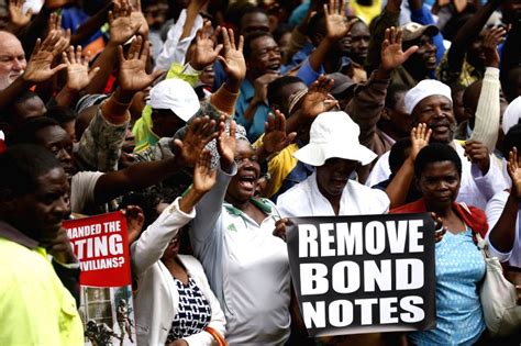 Zimbabwe Harare Mdc Alliance Demonstration