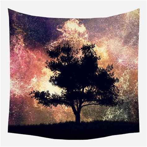 Galaxy Tree Tapestry Wall Hanging Tapis Cloth Tree Tapestry Tapestry