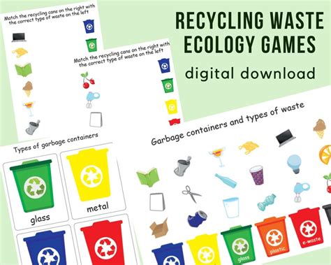 Waste Sorting Game Recycling Garbage Busy Book For Toddler Etsy Canada