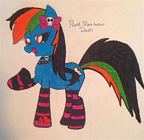 Punk Rainbow Dash By Cosmiccupcak3 On Deviantart