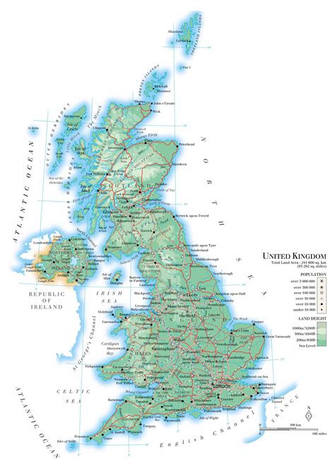 Maps Of The United Kingdom Detailed Map Of Great Britain In English