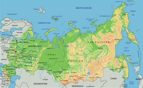 Carte Detaillee De La Russie
