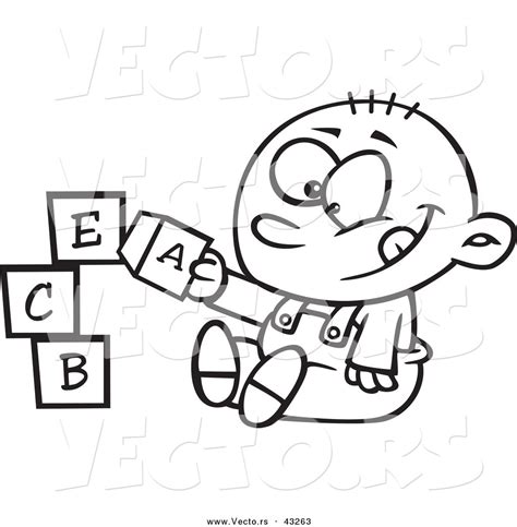 Baby Blocks Coloring Pages Sketch Coloring Page