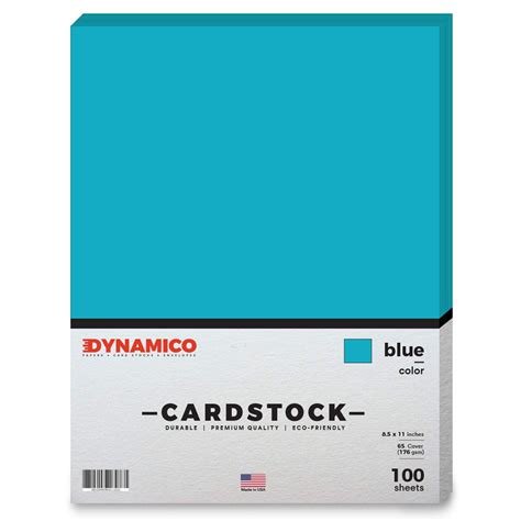 Blue Cardstock Paper 8 12 X 11 Medium Weight 65 Lb 175 Gsm Cover