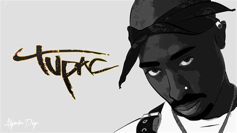 Tupac Shakur Illustration Hd Wallpaper Wallpaper Flare