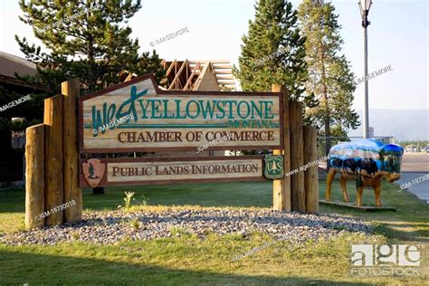 Sign West Yellowstone Chamber Of Commerce Public Land Information