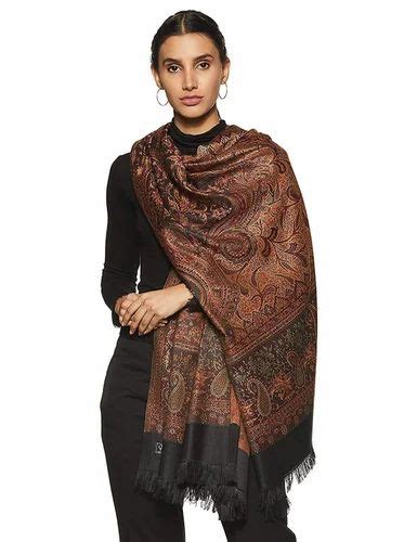 mixed black pashmina 100 cashmere womens scarves paisley stole shawls at rs 425 in jaipur