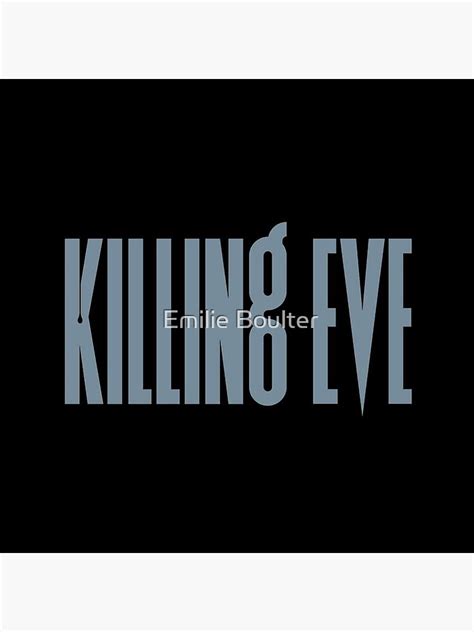Killing Eve Font Throw Pillow By Emilie2199 Redbubble