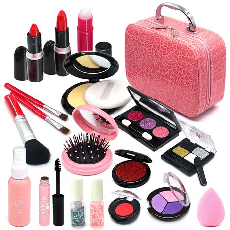 Biulotter 21pcs Kids Makeup Kit For Girls Real Kids Cosmetics Make Up