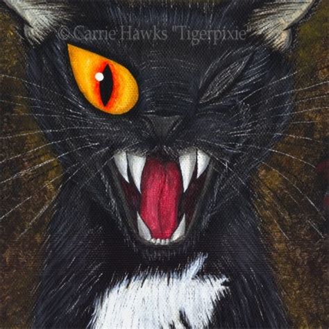 The Black Cat Edgar Allan Poe One Eyed Cat Le Canvas