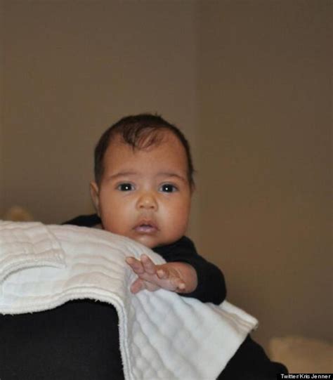 North West Picture Kim Kardashian And Kanye West Reveal