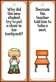Funny dark humor jokes here we have collected the funniest and darkest humor. Back to School Bookmarks - Funny Joke Riddles by Nyla's ...