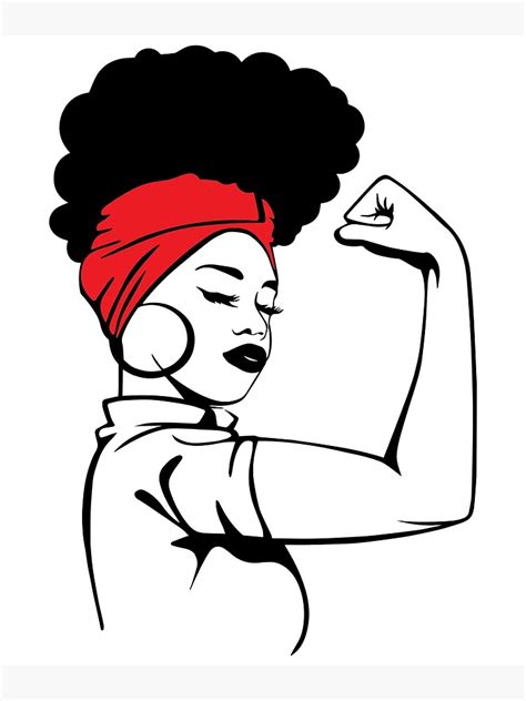 Strong Black Woman Afro Empowerment Poster For Sale By