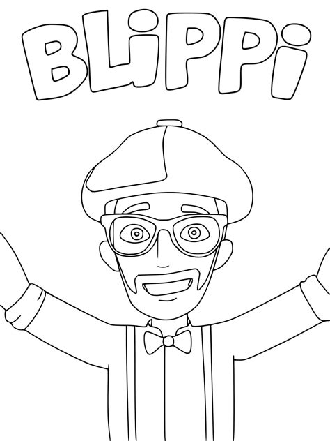 Blippi Coloring Pages Free Printable