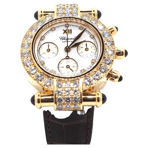 Chopard Ladies Gold And Diamond Watch At 1stdibs