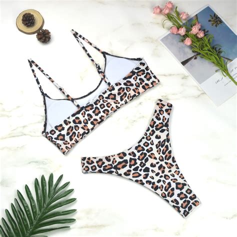 Sexy Leopard Bikinis Micro Bikini Set Push Up Thong High Cut Swimwear Come4buy Eshop