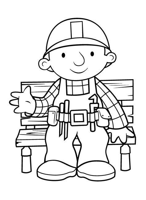 Dibujo De Bob El Constructor Para Colorear Dibujos Para Colorear