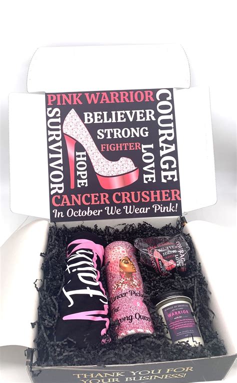 Breast Cancer Gift Basket Breast Cancer Gift Box Self Care Etsy