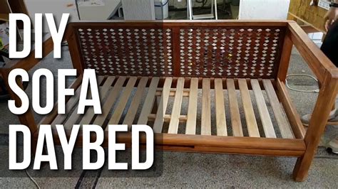 Modern outdoor sofas can be quite expensive. DIY Sofa Daybed - YouTube
