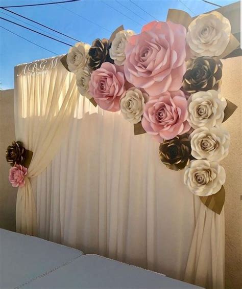 Paper Flowers For Wedding Backdrop A Joyful Touch To Your Special Day
