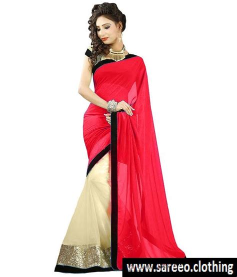 Red Colour Saree Exclusive Beautiful Designer Bollywood Indian Partywear Sari 90 Saree Designs
