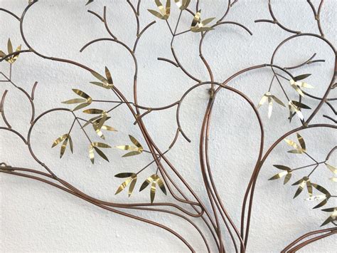 Copper And Brass Tree Wall Sculpture By Curtis Jeré At 1stdibs