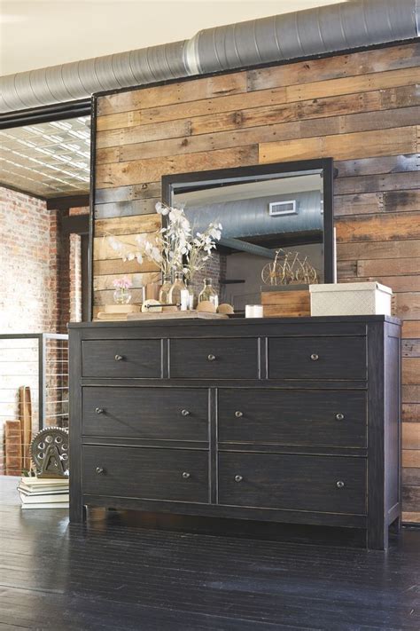 112m consumers helped this year. Wesling Dresser and Mirror, Rubbed Black | Minimalist ...