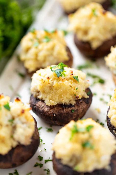 Crab Stuffed Mushrooms Are The Perfect Easy Appetizer To Serve At Your