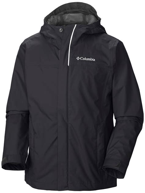 Columbia Boys Watertight Waterproof Rain Jacket 2xsmall Black