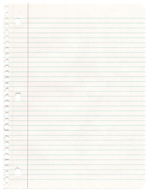 Notebook Paper Texture Png