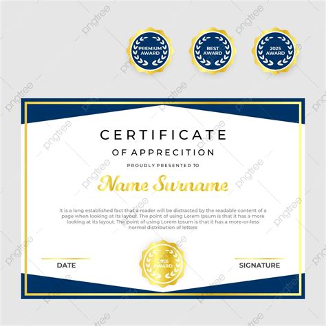 Professional Diploma Certificate Vector Design Template Download On Pngtree