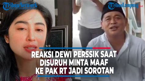 Dewi Perssik Belum Move On Reaksinya Saat Disuruh Minta Maaf Ke Pak Rt Jadi Sorotan