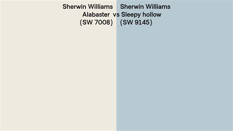 Sherwin Williams Alabaster Vs Sleepy Hollow Side By Side Comparison