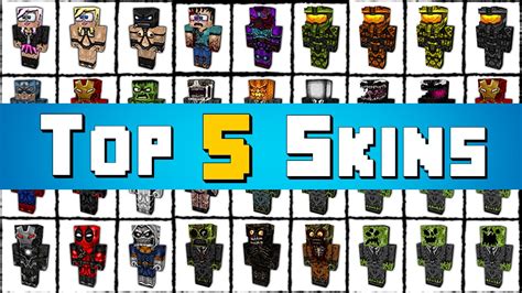 Skins Minecraft Top 5 Skins Hd 1 Youtube