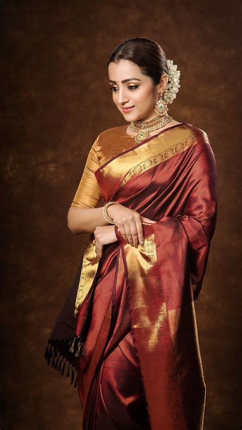 Trisha Krishnan Tamil Actress Saree Beauty Hd Phone Wallpaper Peakpx