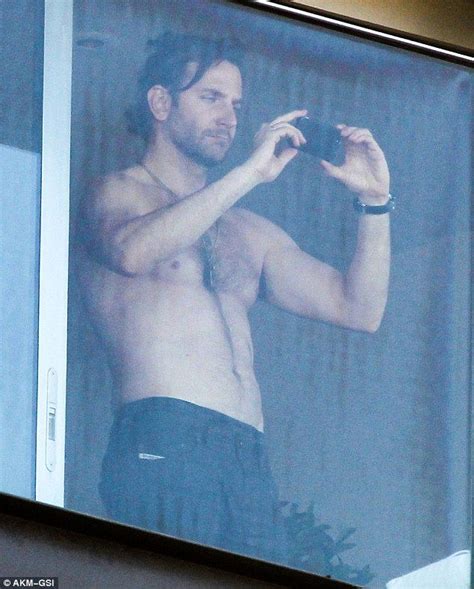 Going Shirtless Bradley Cooper Bared His Toned Torso On His Balcony In