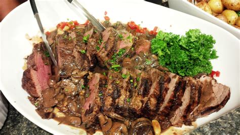 A steakhouse quality meal in the comfort of your own home. Beef tenderloin with a wild mushroom sauce | Beef, Beef ...