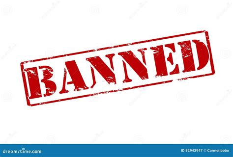 Banned Stock Vector Illustration Of Concept Vector 82943947