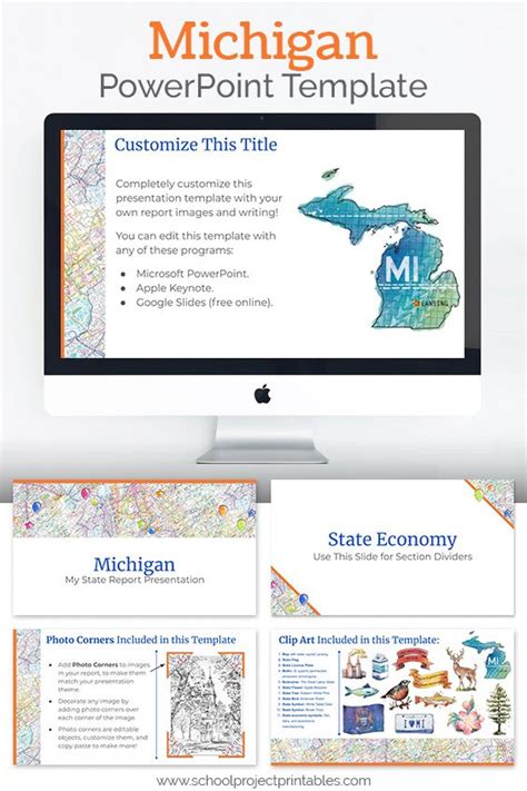 Michigan State Powerpoint Template Theme Powerpoint Templates