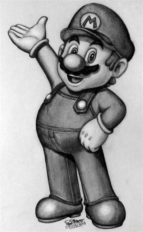 Mario Drawing By Lethalchris On Deviantart