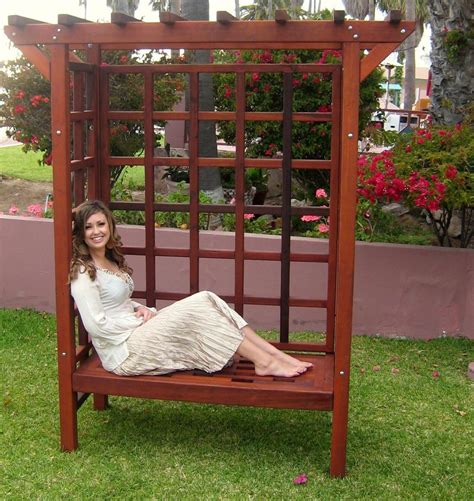 We were looking for something made of wood, and fairly note: Garden Arbor Bench | Forever Redwood