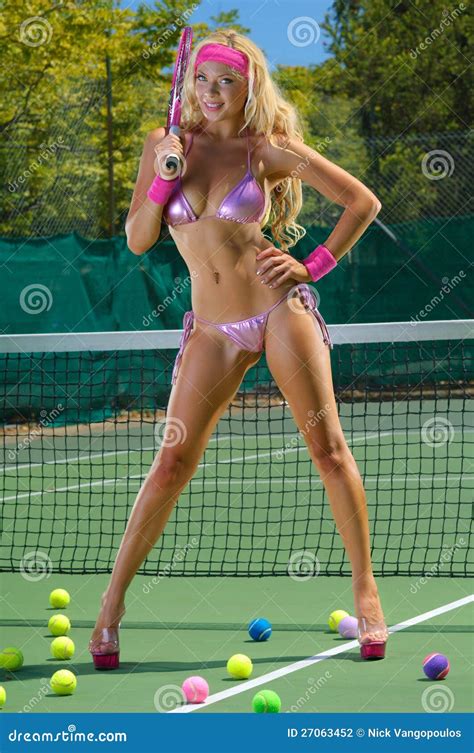 Sexy Tennis Girl Stock Photography Image