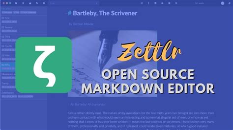 Zettlr Markdown Editor For Writers And Researchers