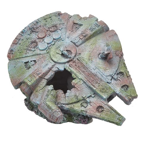 Pet Ting Star Wars Millennium Falcon Ornament For Fish Tank And Vivariums