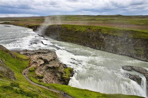 Gullfoss Waterfall In Iceland Stock Photo Image Of Beautiful Place