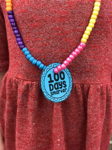 100th Day Necklace Printable