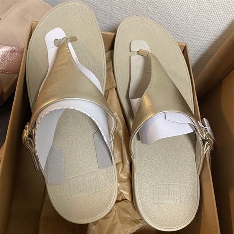 Fitflop Shoes Nib Fitflops The Skinny Thong Sandals Pale Gold Orthopedic Comfort Poshmark