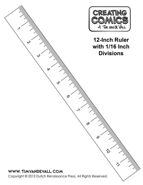 Inches Measurement Printable Ruler Actual Size