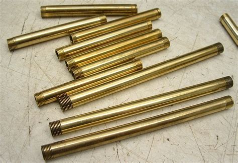 Vintage Brass Lamp Rods Jewelry Lamp Repair Assemblage Parts